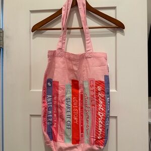 Taylor Swift Pippi Post Pink Book-Themed Eras Tote Bag